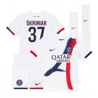 Paris Saint-Germain Milan Skriniar #37 Bortadräkt Barn 2024-25 Kortärmad (+ Korta byxor)